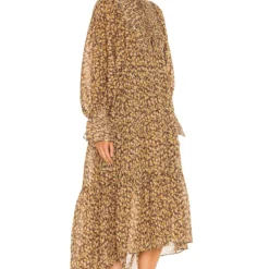 Shona Joy ROBE PIN Chocolate & Multi -Pas Cher Tendricia Magasin SHON WD308 V3