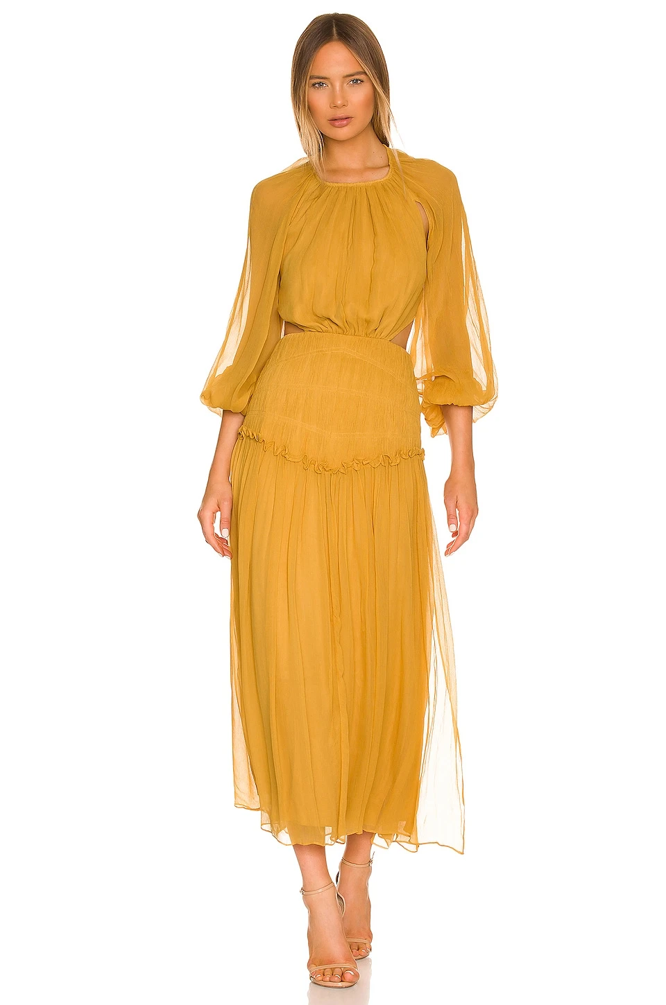 Shona Joy ROBE IRIS Saffron 3 Shona Joy ROBE IRIS Saffron