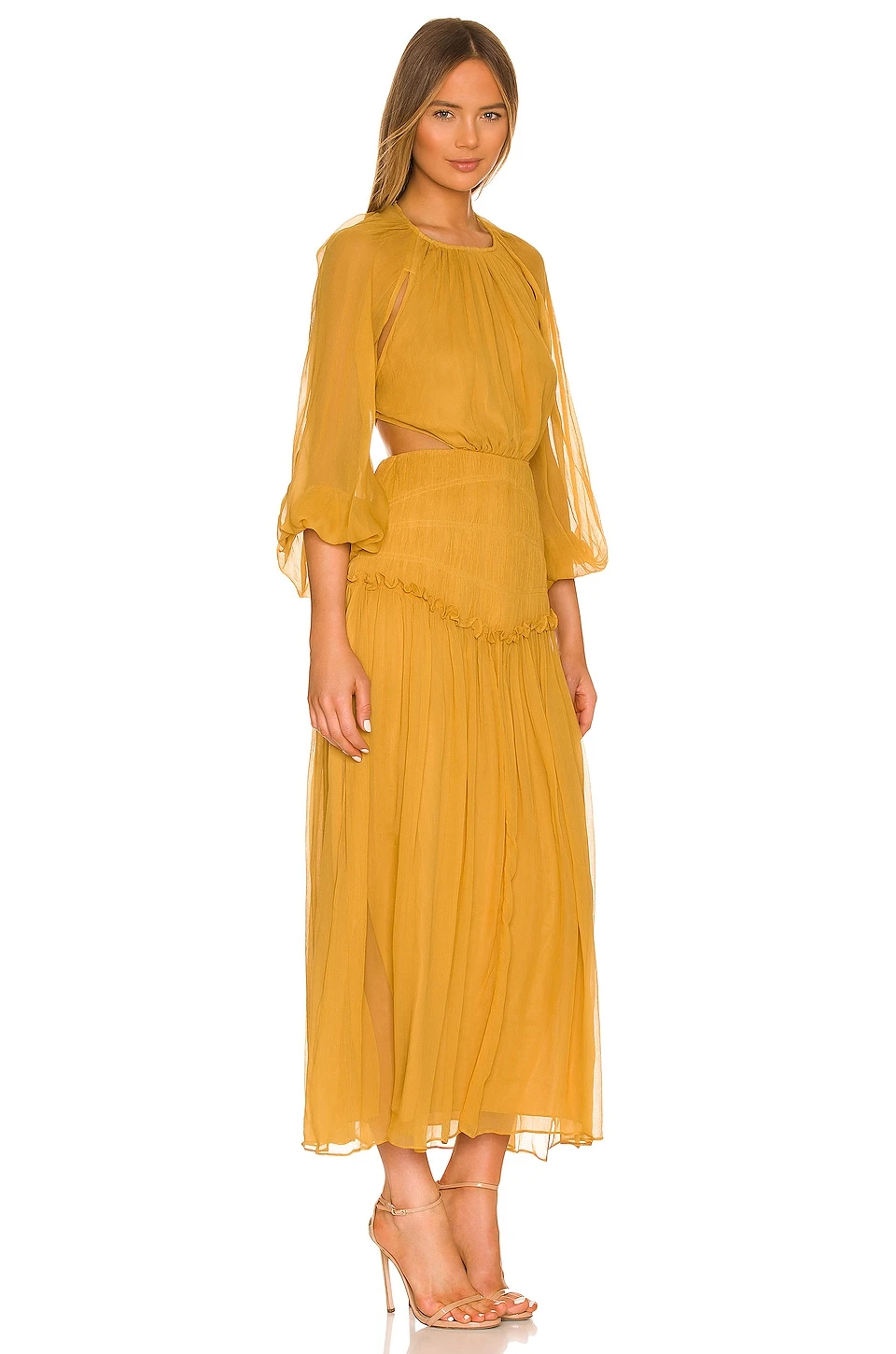 Shona Joy ROBE IRIS Saffron 4 Shona Joy ROBE IRIS Saffron – Image 2