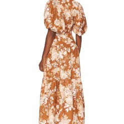 Shona Joy ROBE CAPUCINE Almond Multi -Pas Cher Tendricia Magasin SHON WD430 V3