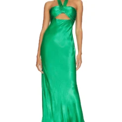 Shona Joy ROBE MIDI DOS-NU AVEC FRONCES LANA Cocoa -Pas Cher Tendricia Magasin SHON WD492 V1