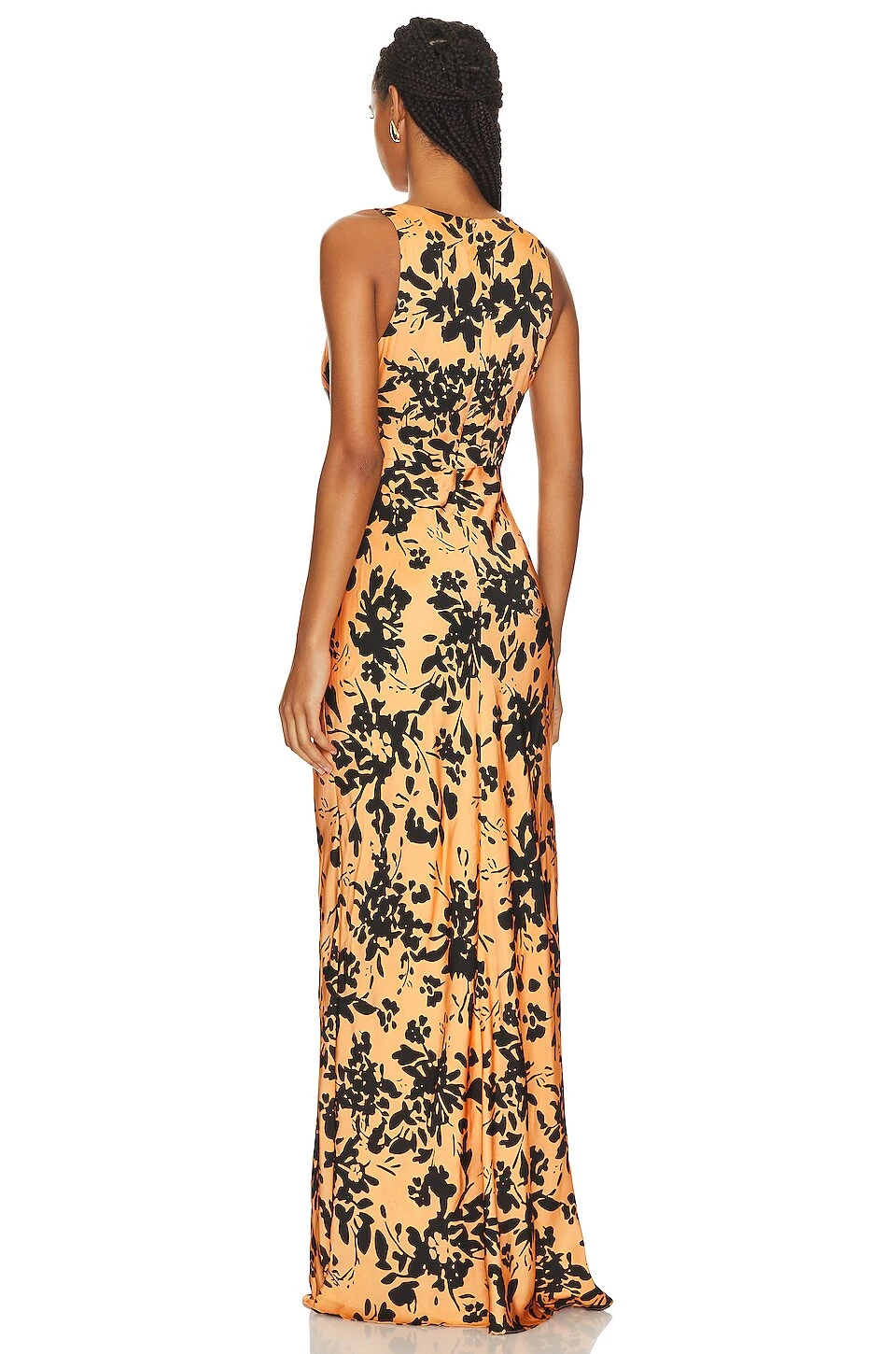 Shona Joy ROBE MAXI À DÉCOUPES SOLARE Tangerine & Black 5 Shona Joy ROBE MAXI À DÉCOUPES SOLARE Tangerine & Black – Image 3