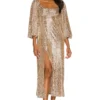 Show Me Your Mumu ROBE MI-LONGUE SYDNEY Silver Confetti 1 Show Me Your Mumu ROBE MI-LONGUE SYDNEY Silver Confetti -Pas Cher Tendricia Magasin SHOW WD470 V1