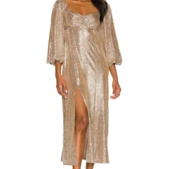 Show Me Your Mumu ROBE MI-LONGUE SYDNEY Silver Confetti