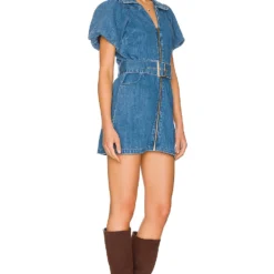 Show Me Your Mumu ROBE OXFORD Stormy Blue -Pas Cher Tendricia Magasin SHOW WD517 V2