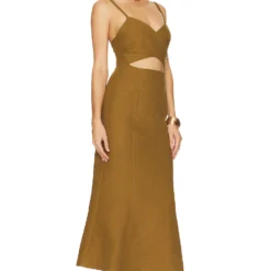 ROBE MI-LONGUE FRANKIE Olive -Pas Cher Tendricia Magasin SIGR WD104 V2