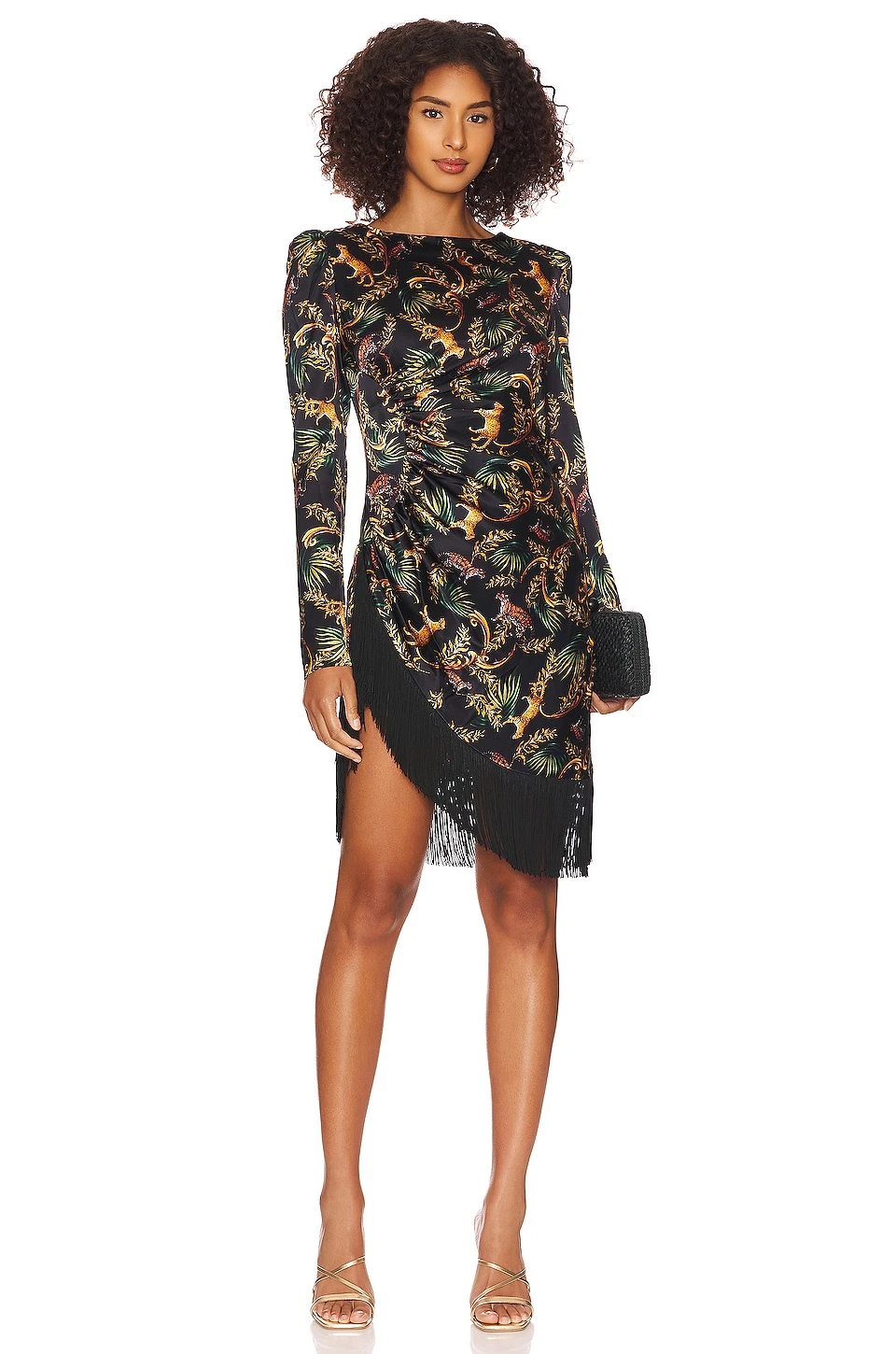 ROBE CARMINA FRINGE Black Bengal 3 ROBE CARMINA FRINGE Black Bengal