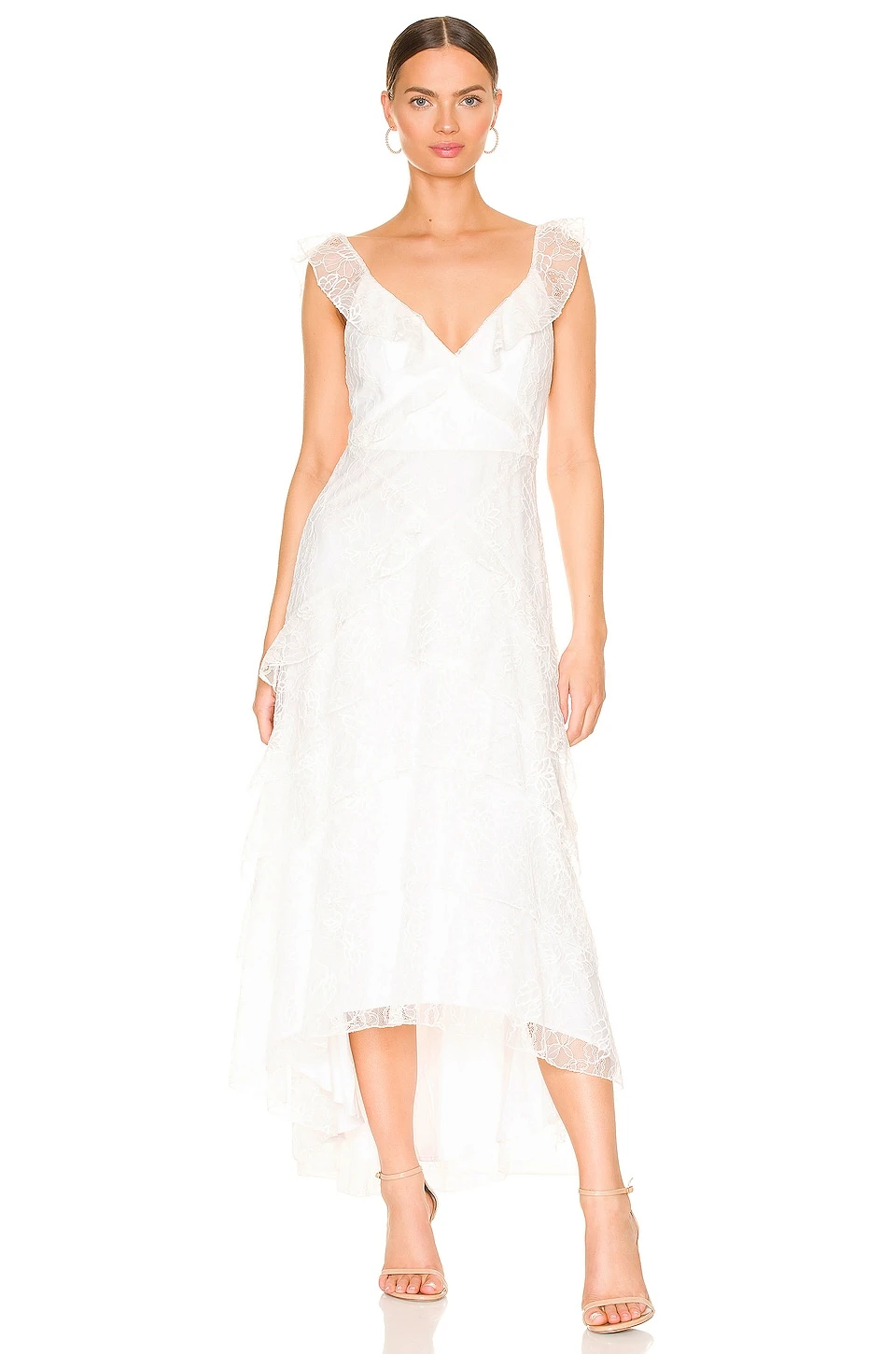 ROBE MAXI HENRIETTA White 3 ROBE MAXI HENRIETTA White
