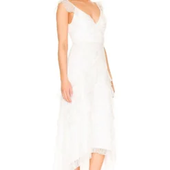 ROBE MAXI HENRIETTA White 7 ROBE MAXI HENRIETTA White -Pas Cher Tendricia Magasin SLEE WD106 V2