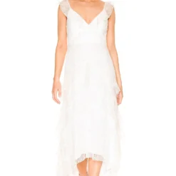 ROBE MAXI HENRIETTA White 9 ROBE MAXI HENRIETTA White -Pas Cher Tendricia Magasin SLEE WD106 V4