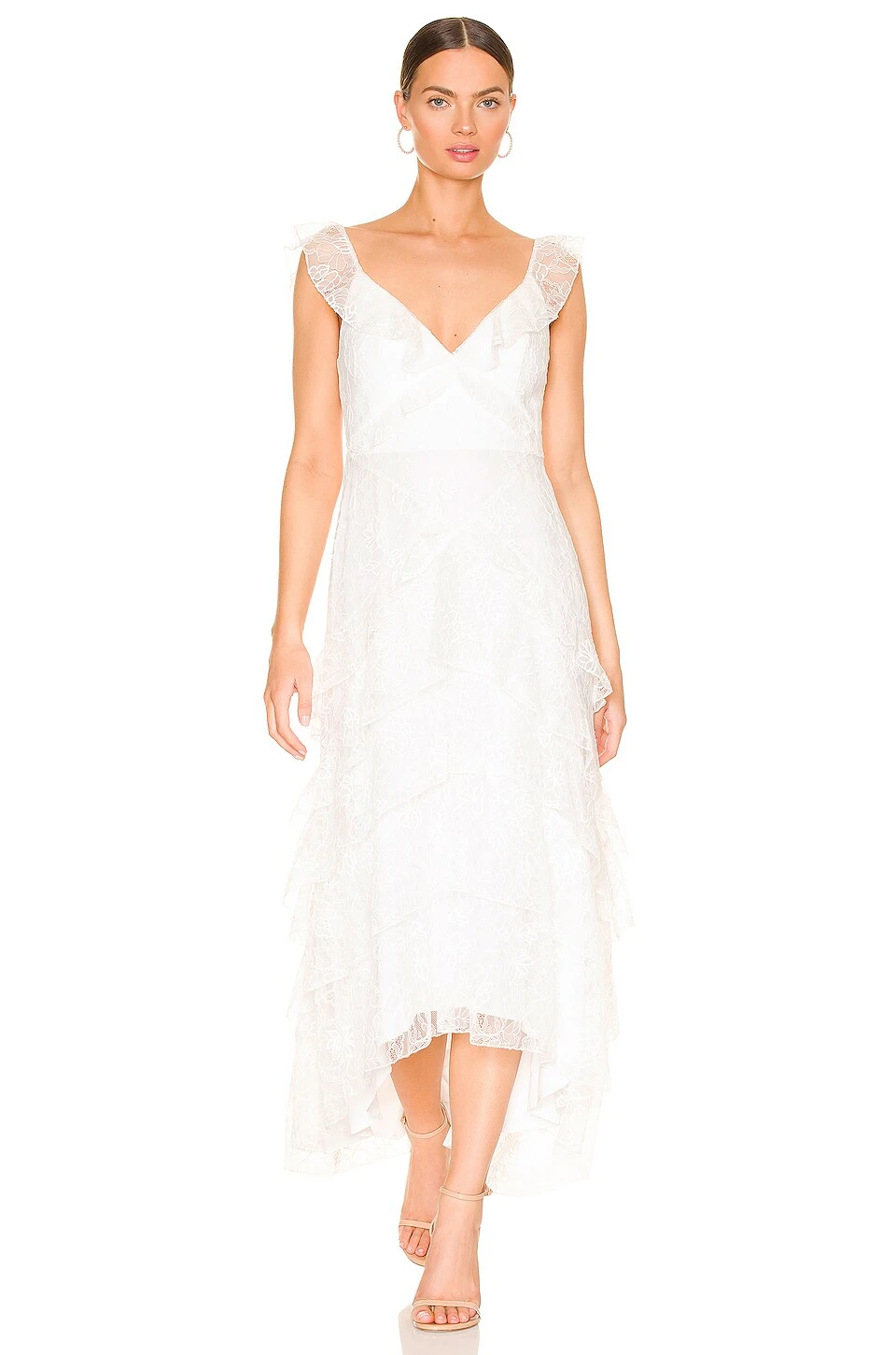 ROBE MAXI HENRIETTA White 6 ROBE MAXI HENRIETTA White – Image 4