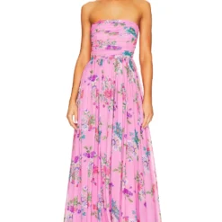 ROBE CAMILLE Pink Mullti -Pas Cher Tendricia Magasin SLEE WD203 V1 1