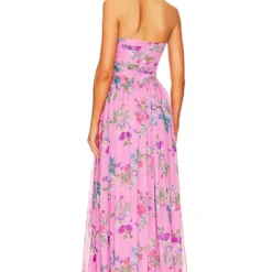 ROBE CAMILLE Pink Mullti -Pas Cher Tendricia Magasin SLEE WD203 V3