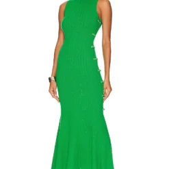 ROBE ANGELA Green -Pas Cher Tendricia Magasin SLEE WD215 V3