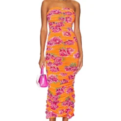 ROBE FARRAH Orange & Pink