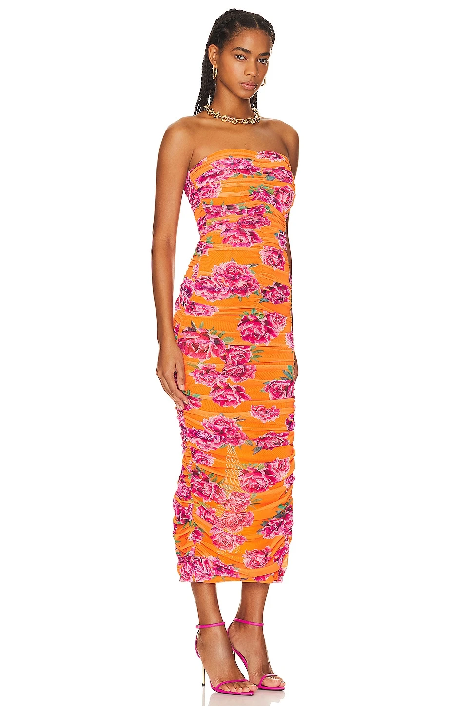 ROBE FARRAH Orange & Pink 4 ROBE FARRAH Orange & Pink – Image 2