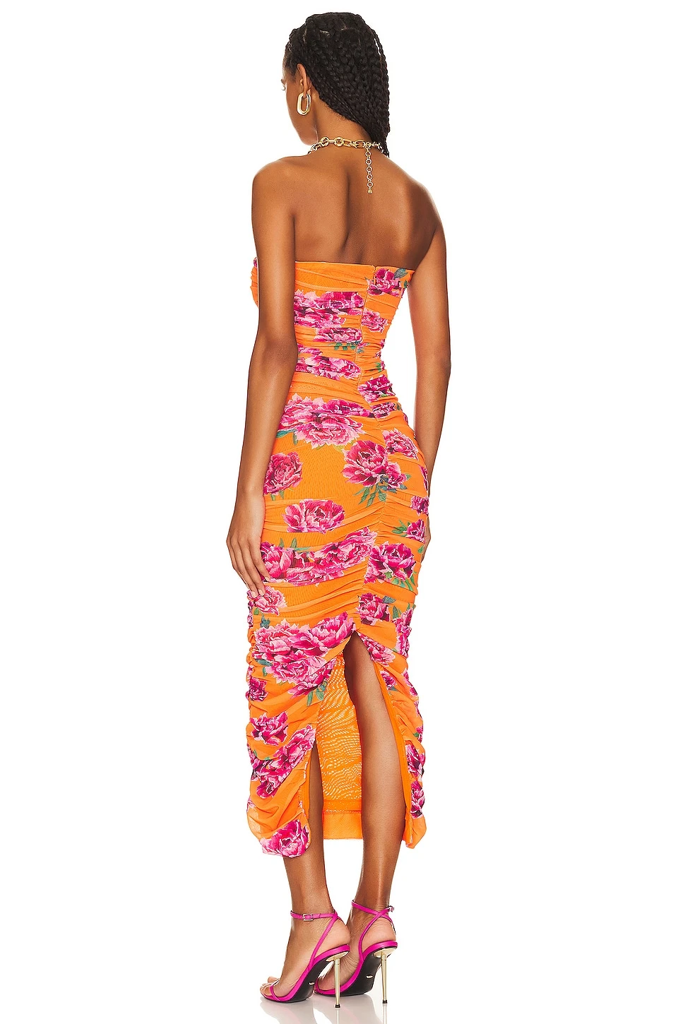 ROBE FARRAH Orange & Pink 5 ROBE FARRAH Orange & Pink – Image 3
