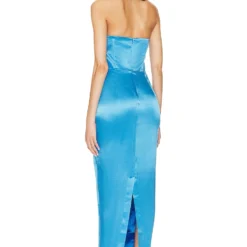 ROBE PALMER Azure -Pas Cher Tendricia Magasin SLEE WD229 V3