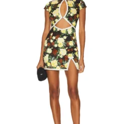 ROBE MAGGIE Black & Yellow