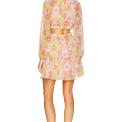 Steve Madden ROBE CADI Pink Multi -Pas Cher Tendricia Magasin SMAD WD62 V3