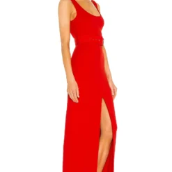 ROBE MAXI TARA Royal Red -Pas Cher Tendricia Magasin SOLA WD133 V2