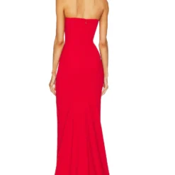 ROBE MAXI WILLA Red -Pas Cher Tendricia Magasin SOLA WD253 V3