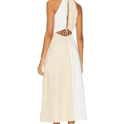 ROBE MI-LONGUE DESTINE Milk Tea -Pas Cher Tendricia Magasin SOVR WD21 V3