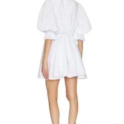 ROBE COURTE FOCUS PLEAT SMOCK White -Pas Cher Tendricia Magasin SOVR WD22 V3