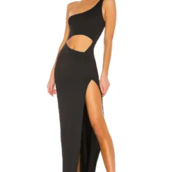 ROBE LONGUE À DÉCOUPES ERLA Light Grey -Pas Cher Tendricia Magasin SPDW WD668 V1