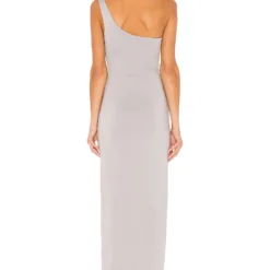 ROBE LONGUE À DÉCOUPES ERLA Light Grey -Pas Cher Tendricia Magasin SPDW WD669 V3