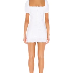 ROBE À PLIS RUMOR White -Pas Cher Tendricia Magasin SPDW WD681 V3