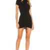 ROBE VOLANTÉE YASMINE Black -Pas Cher Tendricia Magasin SPDW WD718 V1