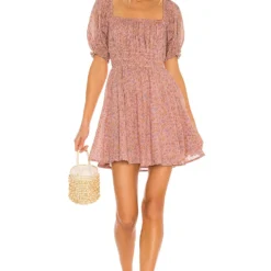 ROBE COURTE RAE Dusty Pink