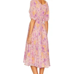 ROBE MI-LONGUE HIBISCUS LANE Musk -Pas Cher Tendricia Magasin SPEL WD280 V3