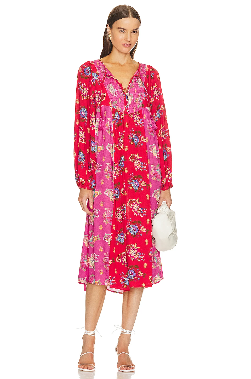 ROBE SOLSTICE BOHO Salsa Rose 3 ROBE SOLSTICE BOHO Salsa Rose