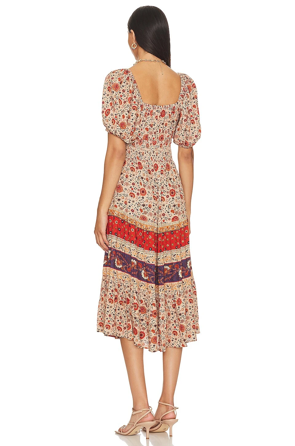 ROBE MI-LONGUE LADY UNTAMED Tea Leaf 5 ROBE MI-LONGUE LADY UNTAMED Tea Leaf – Image 3