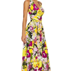 ROBE MIDI ENCOLURE BÉNITIER Flower Riot 6 ROBE MIDI ENCOLURE BÉNITIER Flower Riot -Pas Cher Tendricia Magasin SWFR WD145 V2