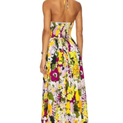 ROBE MIDI ENCOLURE BÉNITIER Flower Riot 7 ROBE MIDI ENCOLURE BÉNITIER Flower Riot -Pas Cher Tendricia Magasin SWFR WD145 V3