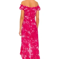 ROBE MAXI RIVIERA Fuchsia Smoke -Pas Cher Tendricia Magasin TIAR WD387 V3