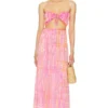 ROBE MAXI PUA Pink Coral Tie Dye 2 ROBE MAXI PUA Pink Coral Tie Dye -Pas Cher Tendricia Magasin TIAR WD434 V1