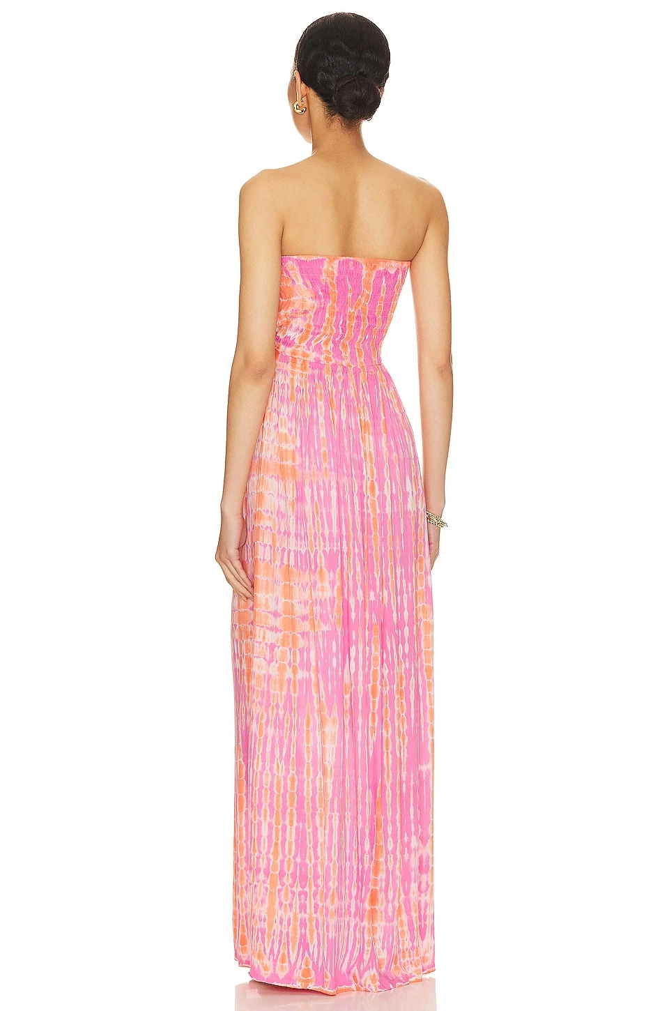 ROBE MAXI PUA Pink Coral Tie Dye 5 ROBE MAXI PUA Pink Coral Tie Dye – Image 3