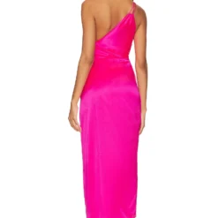 ROBE EN MAILLE À FINES BRETELLES Hot Pink -Pas Cher Tendricia Magasin TSEI WD81 V3