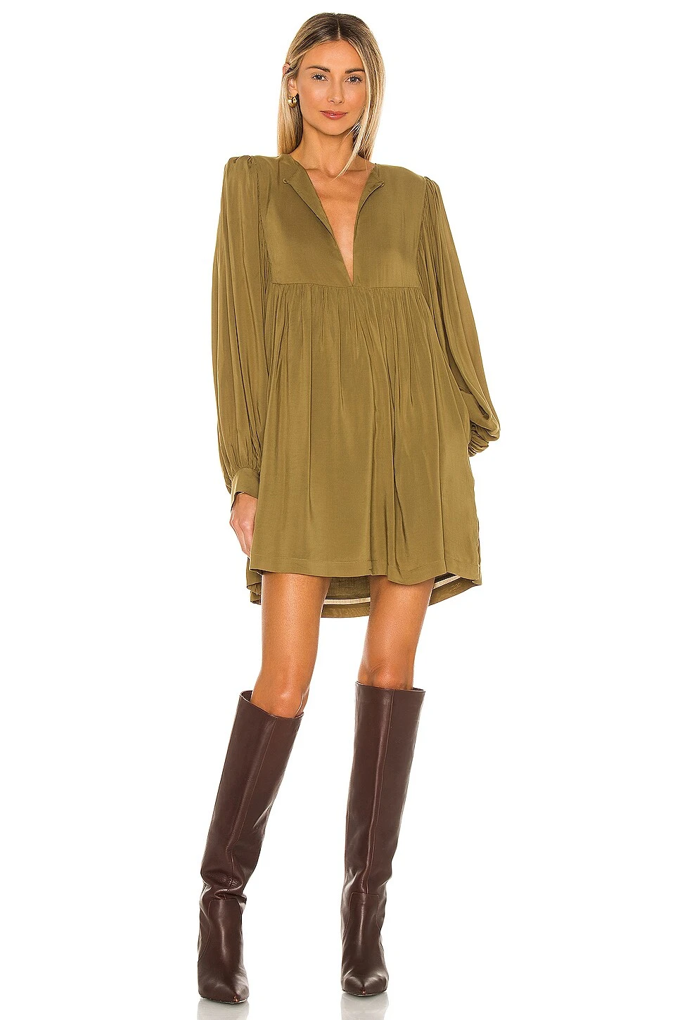 ROBE JAXTYN Dark Olive Green 3 ROBE JAXTYN Dark Olive Green