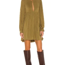 ROBE JAXTYN Dark Olive Green 7 ROBE JAXTYN Dark Olive Green -Pas Cher Tendricia Magasin TULA WD1146 V2