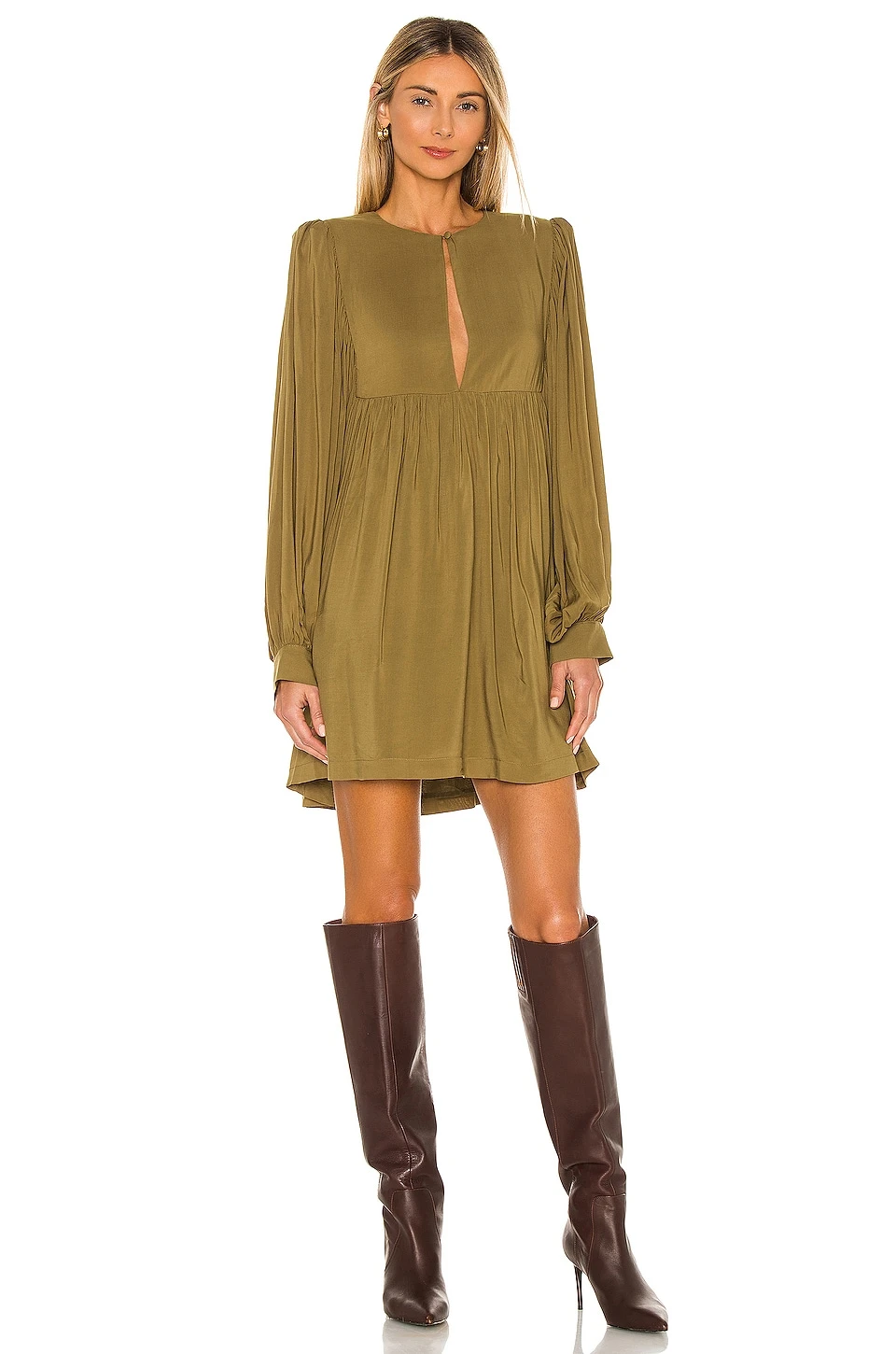 ROBE JAXTYN Dark Olive Green 4 ROBE JAXTYN Dark Olive Green – Image 2