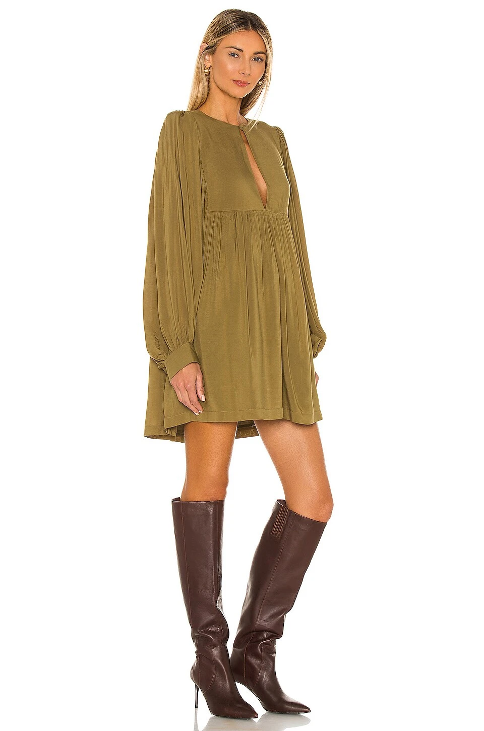 ROBE JAXTYN Dark Olive Green 5 ROBE JAXTYN Dark Olive Green – Image 3