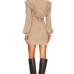 ROBE PULL DELLA Camel -Pas Cher Tendricia Magasin TULA WD1365 V3