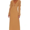 ROBE MAXI JAMIE Brown Sugar -Pas Cher Tendricia Magasin TULA WD1394 V1