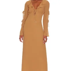 ROBE MAXI JAMIE Brown Sugar