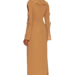 ROBE MAXI JAMIE Brown Sugar -Pas Cher Tendricia Magasin TULA WD1394 V3